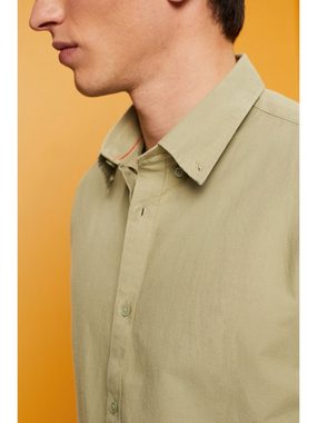 Esprit Kurzarmhemd Button-Down-Hemd aus Baumwolle
