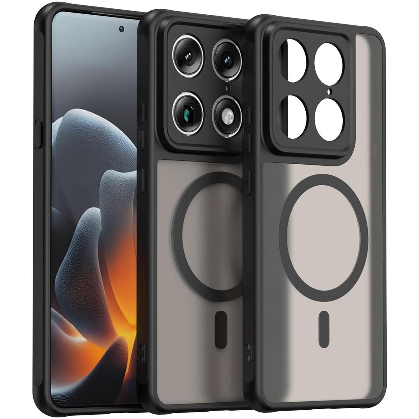 CoolGadget Handyhülle Magnet-Hülle für Motorola Signature Schutzhülle magnetisch 6,8 Zoll, Hülle Matt Stoßfest kompatibel mit QI-Laden Zubehör Kameraschutz Case