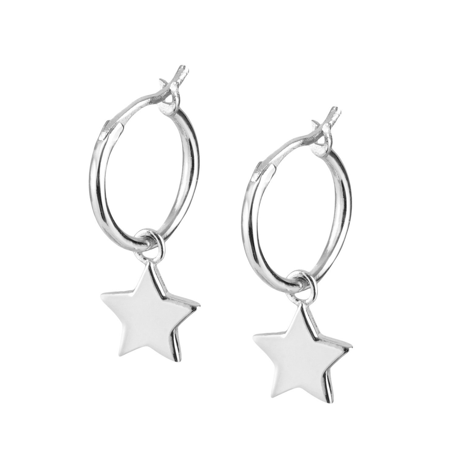 Brandlinger Paar Ohrhänger Ohrringe Star, Stern Silber 925 vergoldet günstig online kaufen