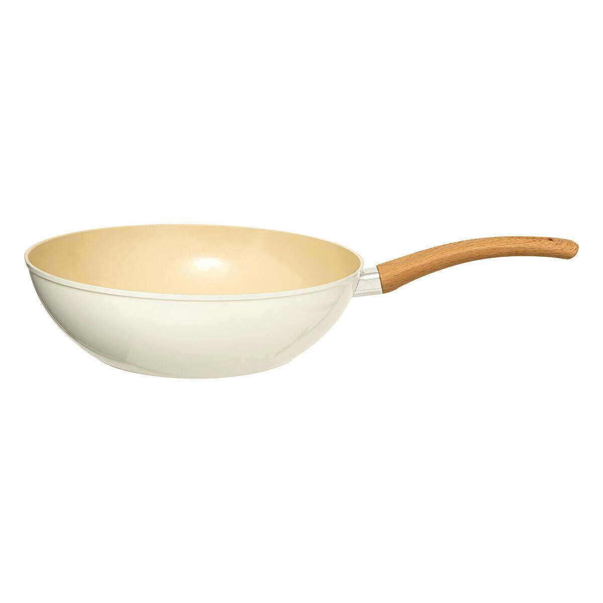 5five Simply Smart Bratpfanne Wok mit Holzgriff HARMONY, Ø 28,5 cm, Aluminium (Einzaln)