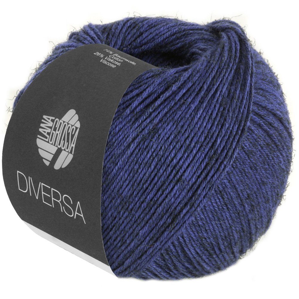 LANA GROSSA DIVERSA Häkelwolle, 210 m (leichtes Baumwoll-Mischgarn mit zartem Mélange-Effekt), 50 g