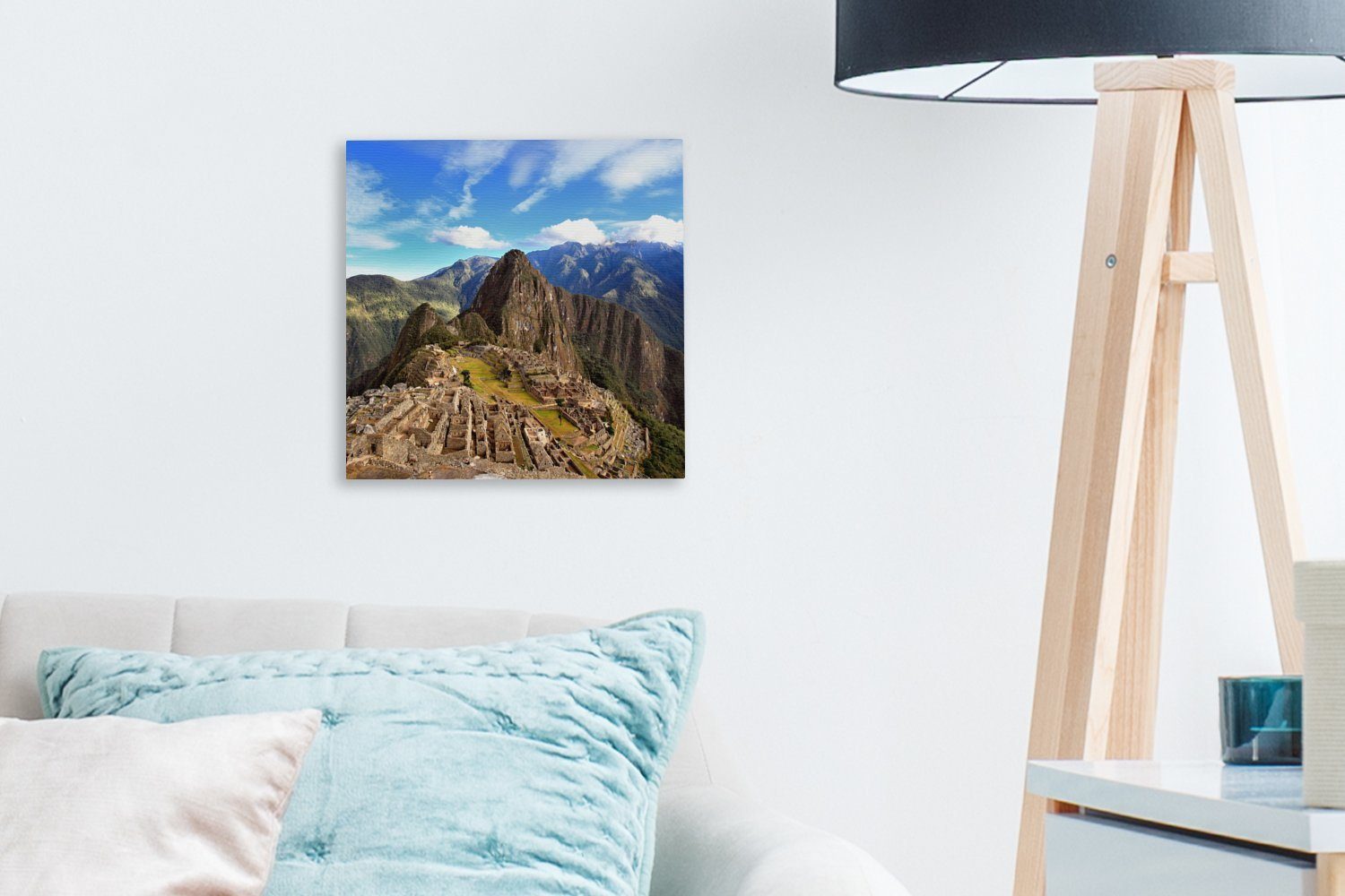 Leinwand Picchu Bilder - Berg, Peru OneMillionCanvasses® Leinwandbild (1 für - Wohnzimmer St), Machu Schlafzimmer