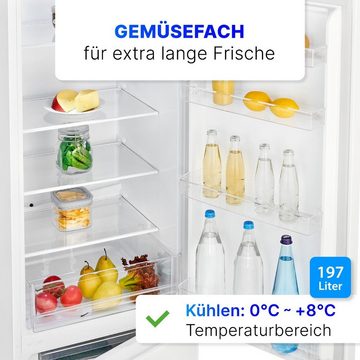 BOMANN Kühl-/Gefrierkombination KG 7353, 180 cm hoch, 55 cm breit, Kühlschrank mit Gefrierfach 180cm hoch, 268L