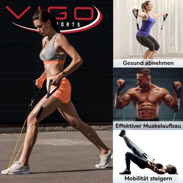 Vigo Sports Expander Widerstandsband-Set - Fitness Expander für Ganzkörpertraining
