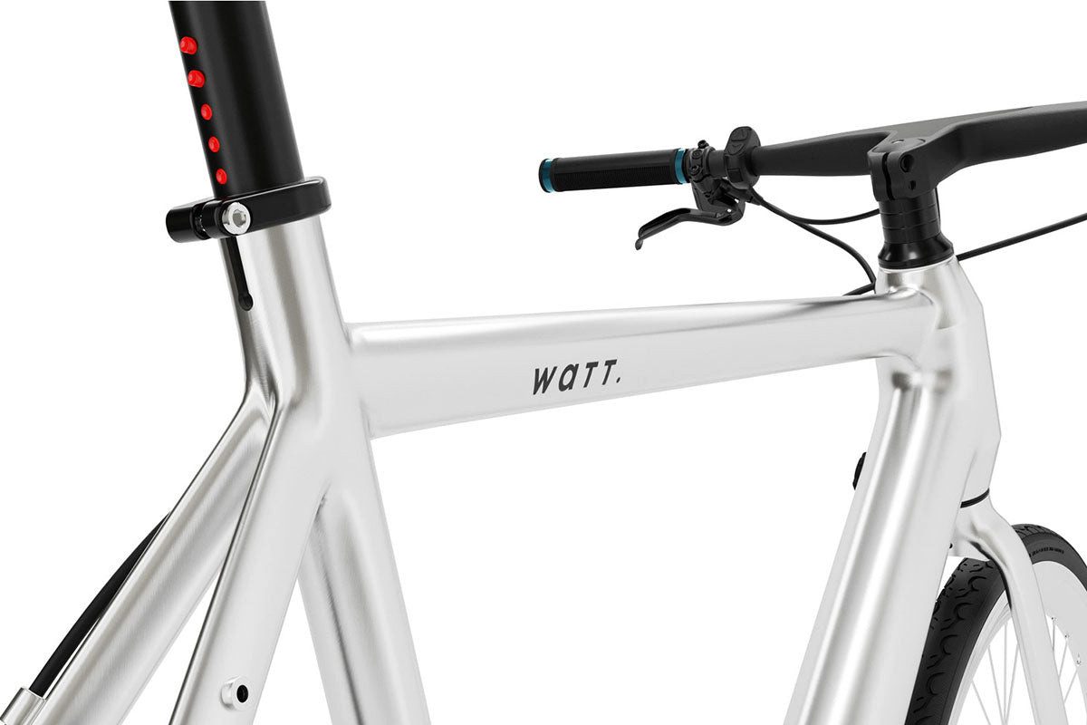 Tongtong E-Bike WATT BROOKLYN, 36V 10.5AH SAMSUNG battery 378 Wh, für Damen und Herren, Stadtetauglich, silver, Rahmenhöhe: 54cm