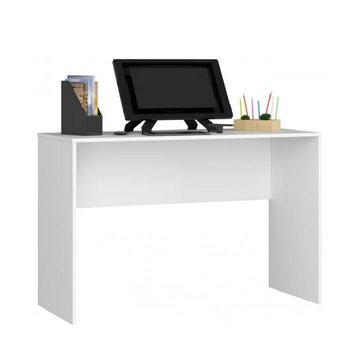 Roysson Home Computertisch Freistehender Schreibtisch 120x50x79cm Arbeitstisch EROS: Weiß (1 Schreibtisch)