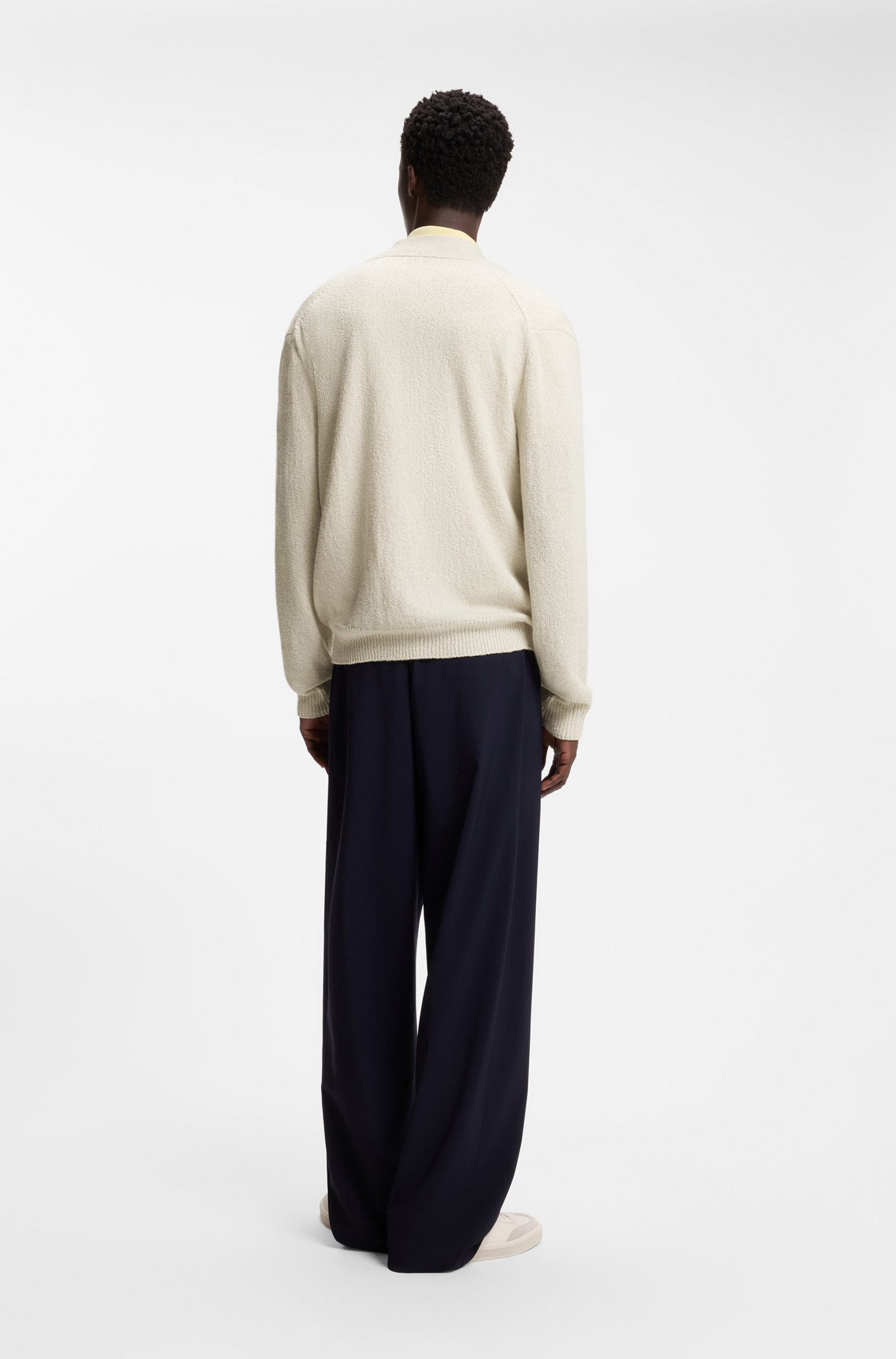 BOSS Strickjacke Nivo aus der BECKHAM x BOSS Capsule (1-tlg)