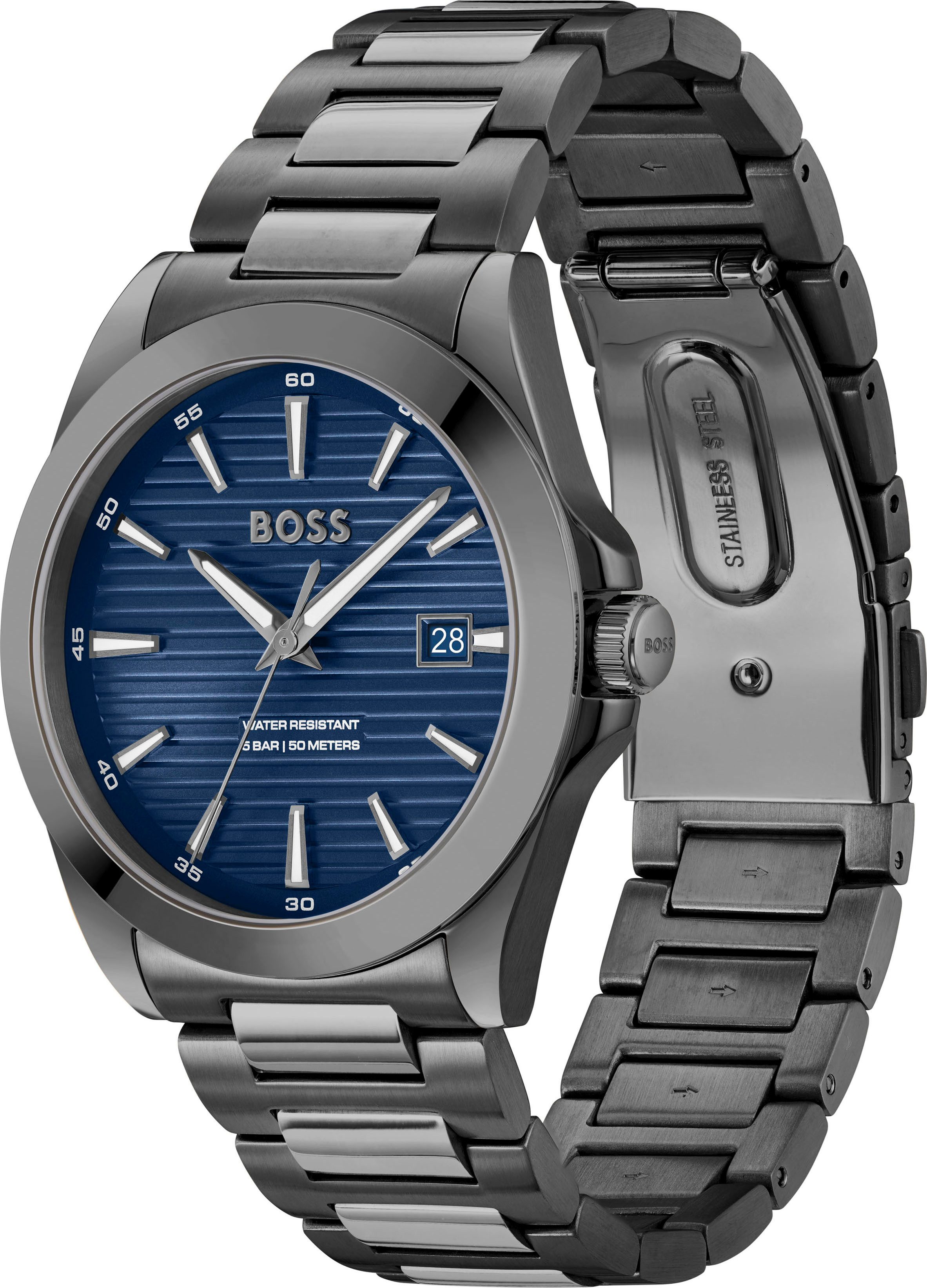 BOSS Quarzuhr STRIKE 1514175, Armbanduhr, Damenuhr, günstig online kaufen