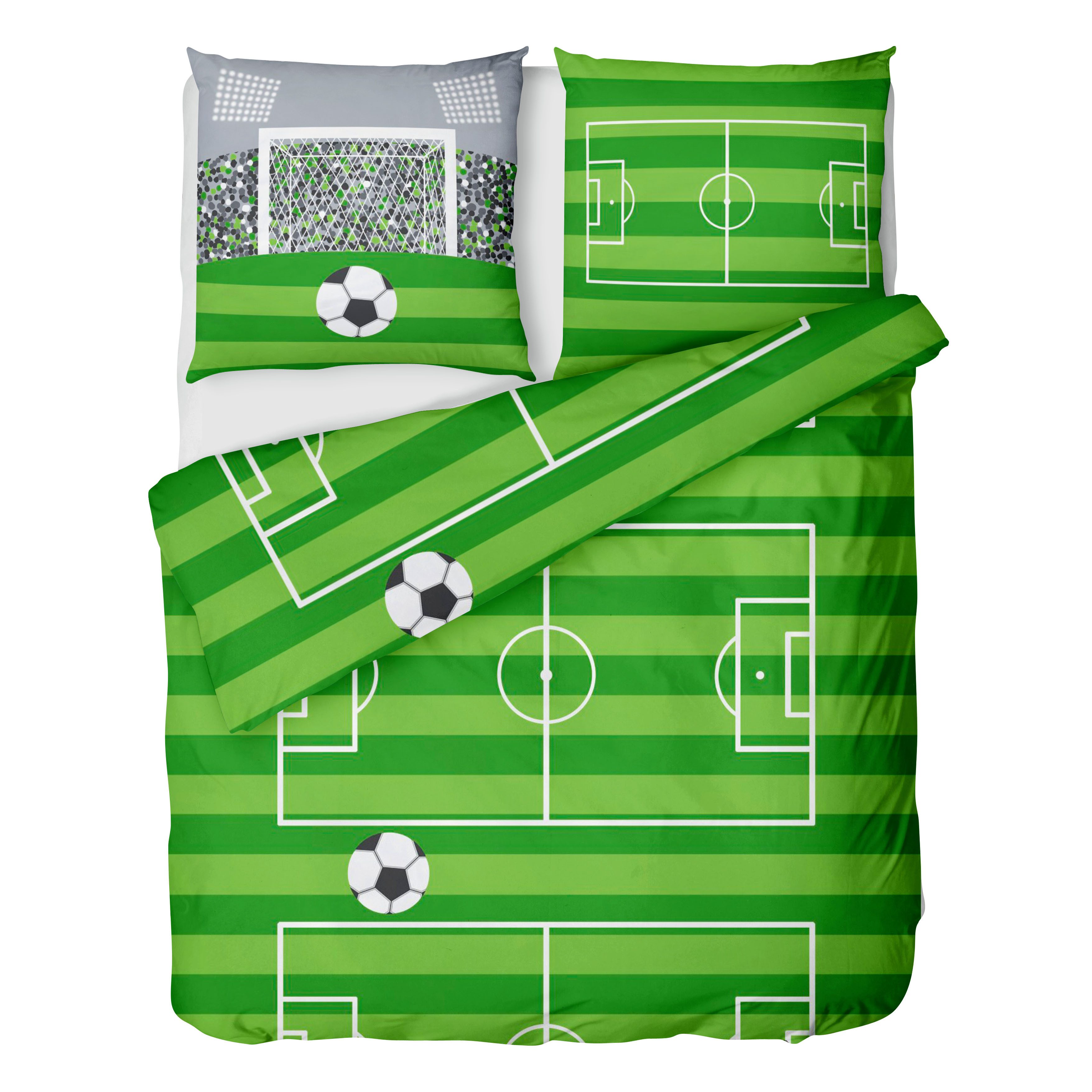 LINKHOFF Kinderbettwäsche Fußball-Bettwäsche 135x200 cm – aus 100% Baumwoll günstig online kaufen