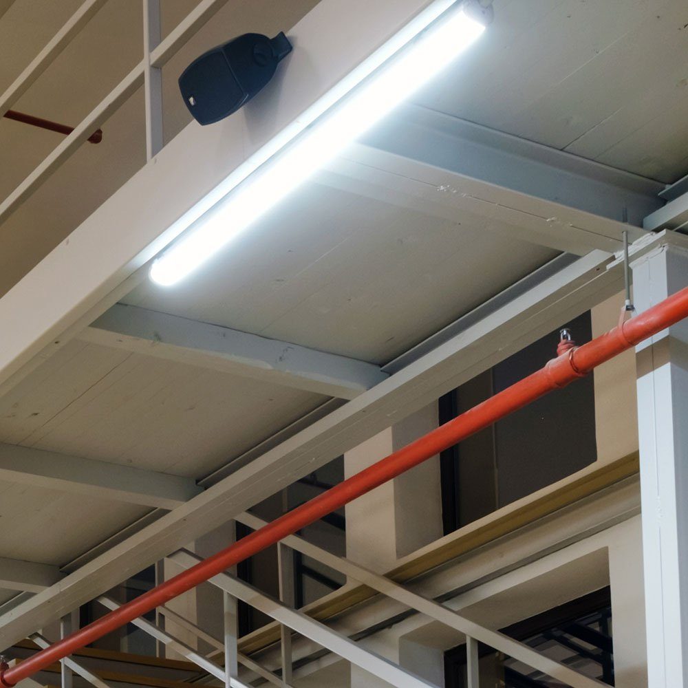 etc-shop Deckenleuchte, 8er Set SMD Garagen LED Leuchten Decken Arbeits Wannen Werkstatt