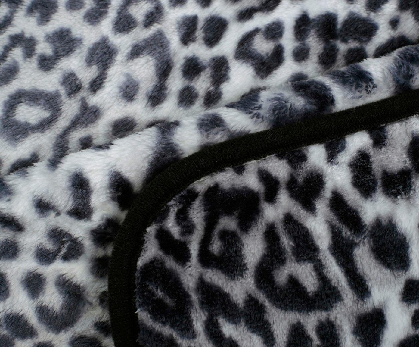 Wohndecke Schneeleopard, Gözze, mit gedrucktem Motiv, günstig online kaufen