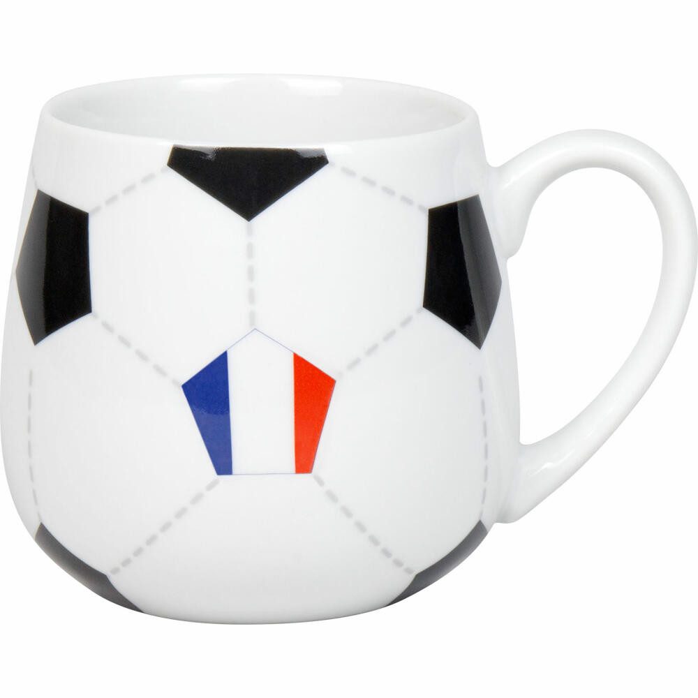Könitz Becher Kuschelbecher Fußball Frankreich, Porzellan
