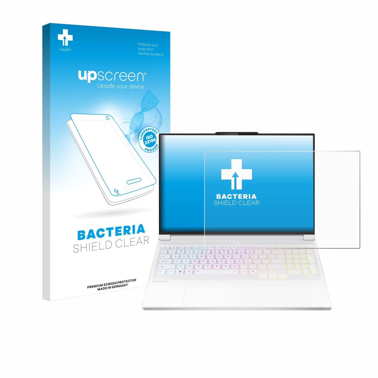 upscreen Displayschutzfolie Schutzfolie für Lenovo Legion 7i Gen 10 16", Displayschutz Schutz Folie Klar antibakteriell