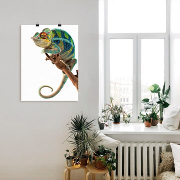 Artland Wandbild Ambanja Panther Chamäleon, Reptilien (1 St), als Leinwandbild, Poster in verschied. Größen
