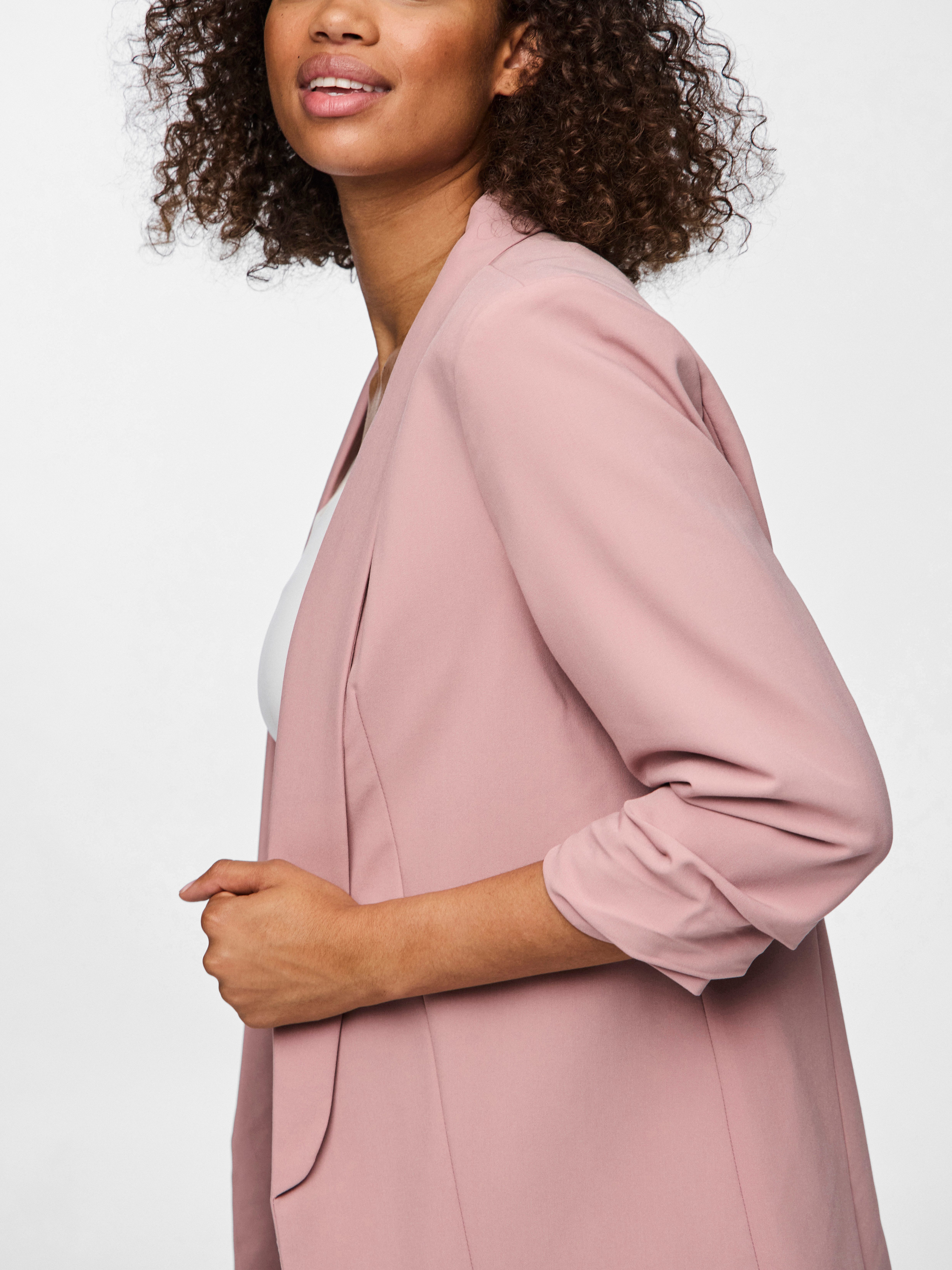 pieces Blusenblazer PCBOSELLA 3/4 BLAZER NOOS Materialmix, regular fit