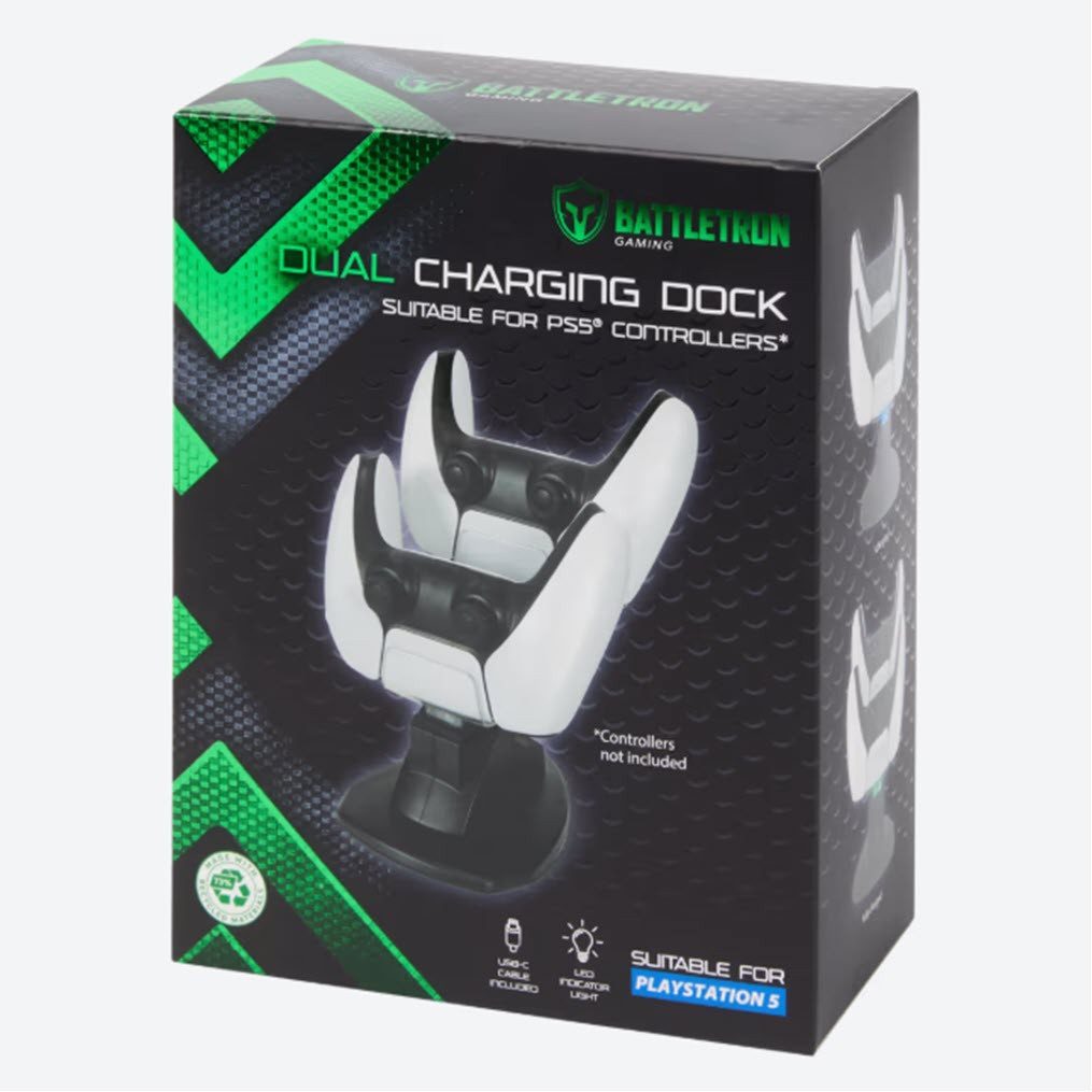 Battletron PlayStation 5 Dual-Ladestation Controller-Ladestation