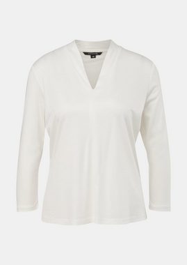 Comma Shirttop Schimmerndes Jerseyshirt aus Viskose