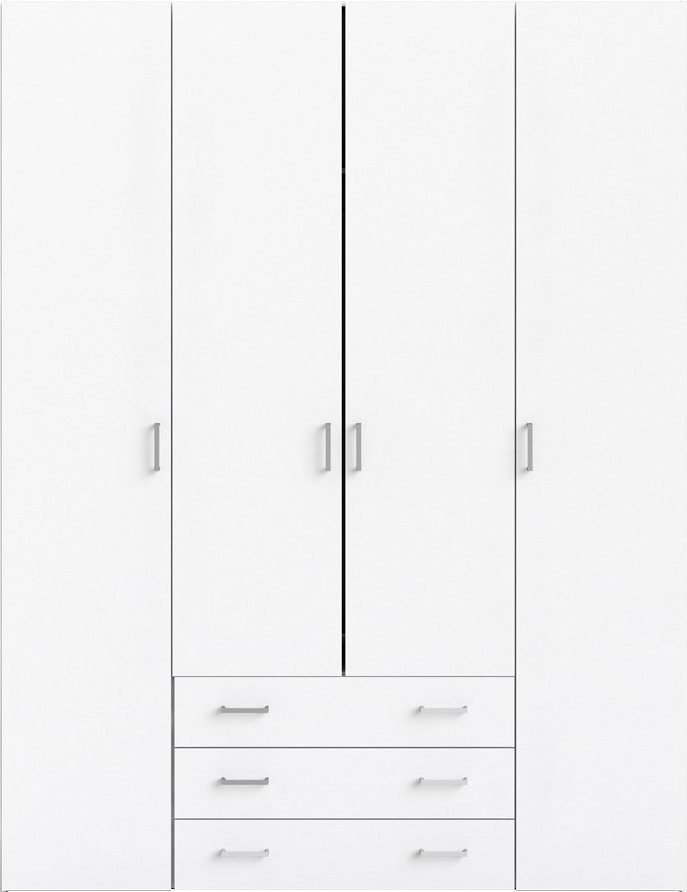 Home affaire Kleiderschrank Space Drehtürenschrank, Aufbewahrung Kasten Schrank Stauraum Breite 78, 115,8 oder 154 cm, mit je 3 Schubkästen, innen Einlegeböden – Bild 2 von 5