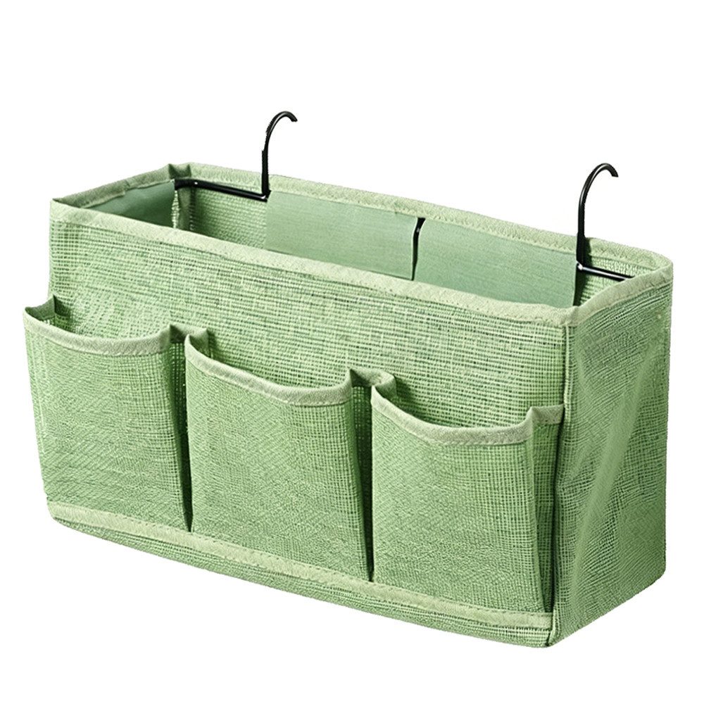 Diwzbyn Betttasche Bett-Organizer Hängeaufbewahrung mit 3 Fächern – Betttasche, für Handy, Bücher & Zubehör – für Bettgestell, Studentenwohnheim