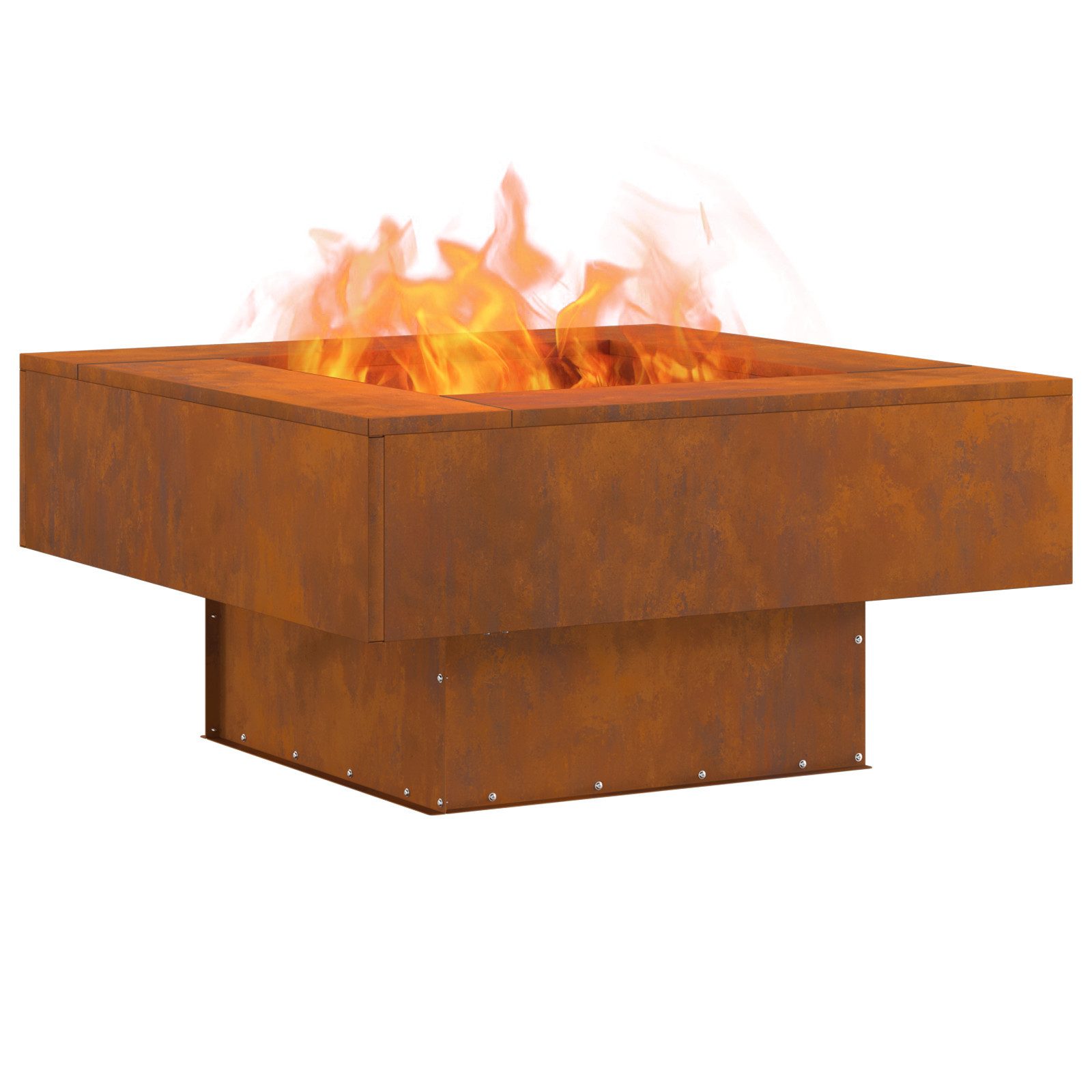 vidaXL Feuerstelle Feuerstelle Quadratisch 80x80x40 cm günstig online kaufen