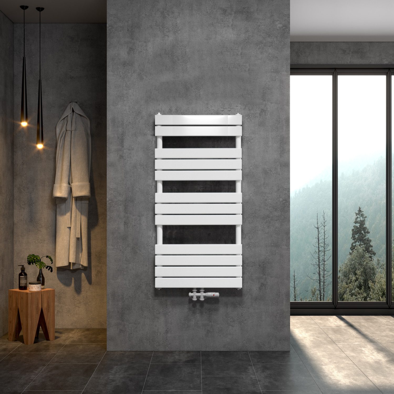 WITEN&NOCK Badheizkörper SARDORA Design Handtuchheizung 2in1 günstig online kaufen