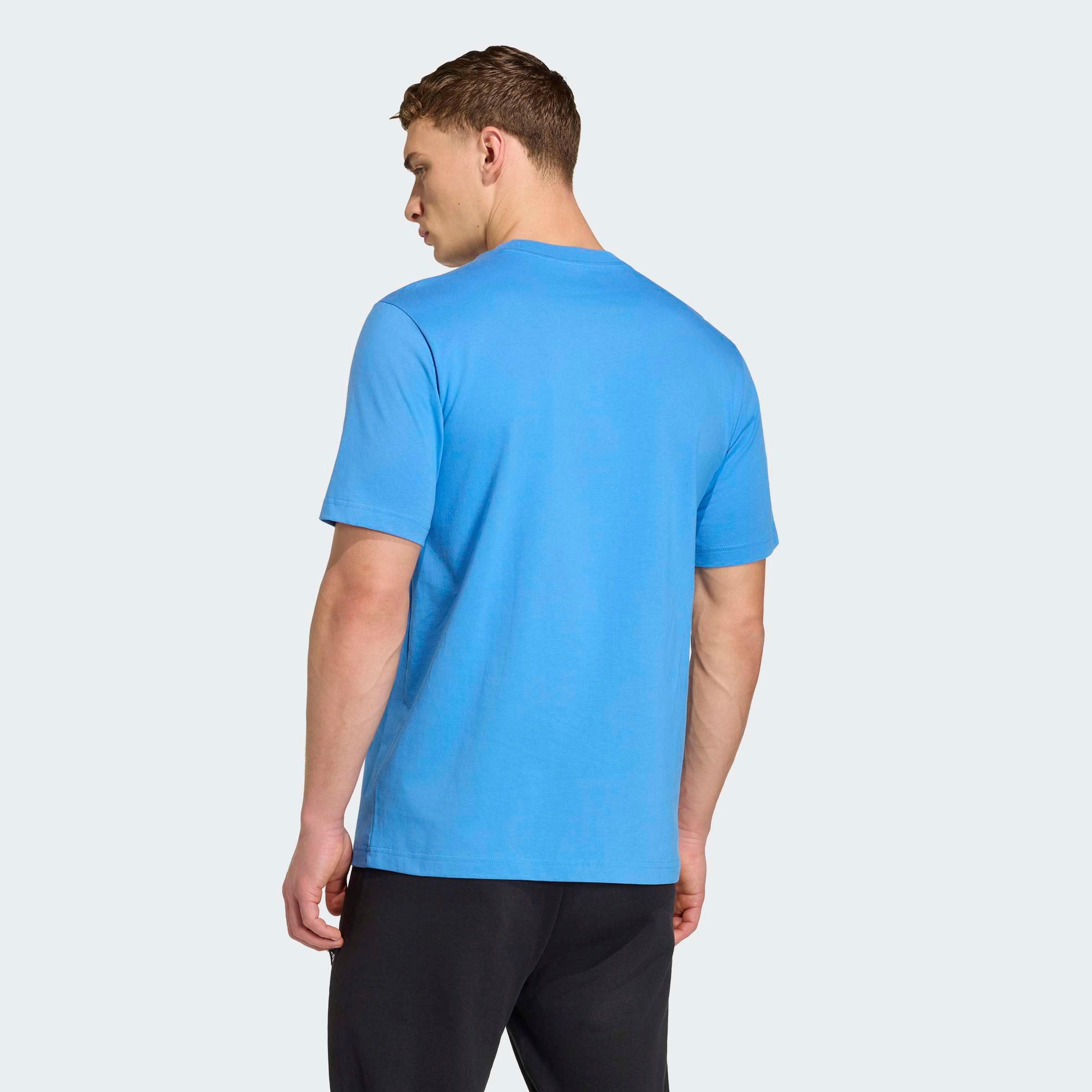 adidas Sportswear T-Shirt ESSENTIALS LINEAR SINGLE JERSEY überschnittene Sc günstig online kaufen