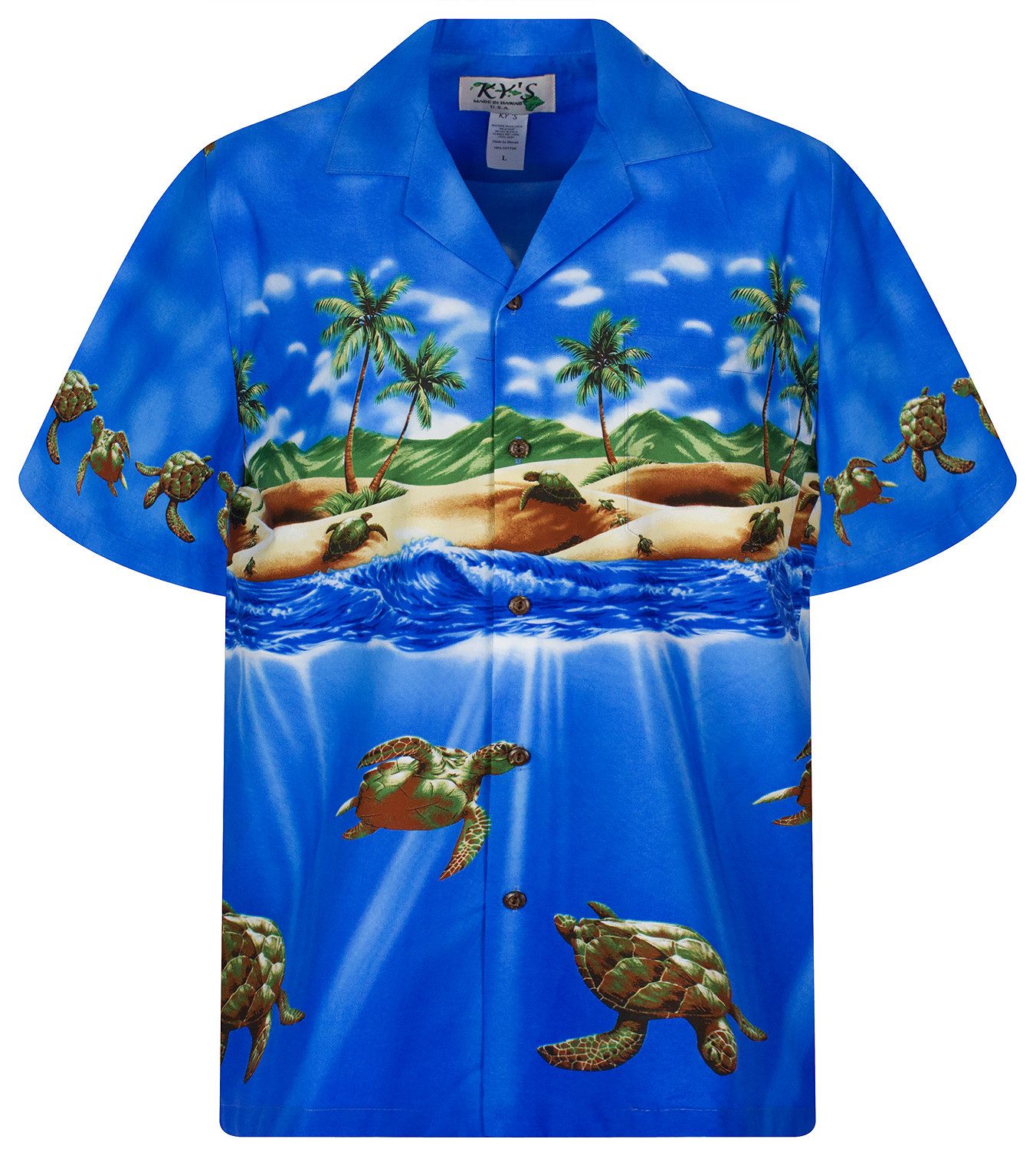 KY's Hawaiihemd Turtle Original Hawaiihemd mit günstig online kaufen