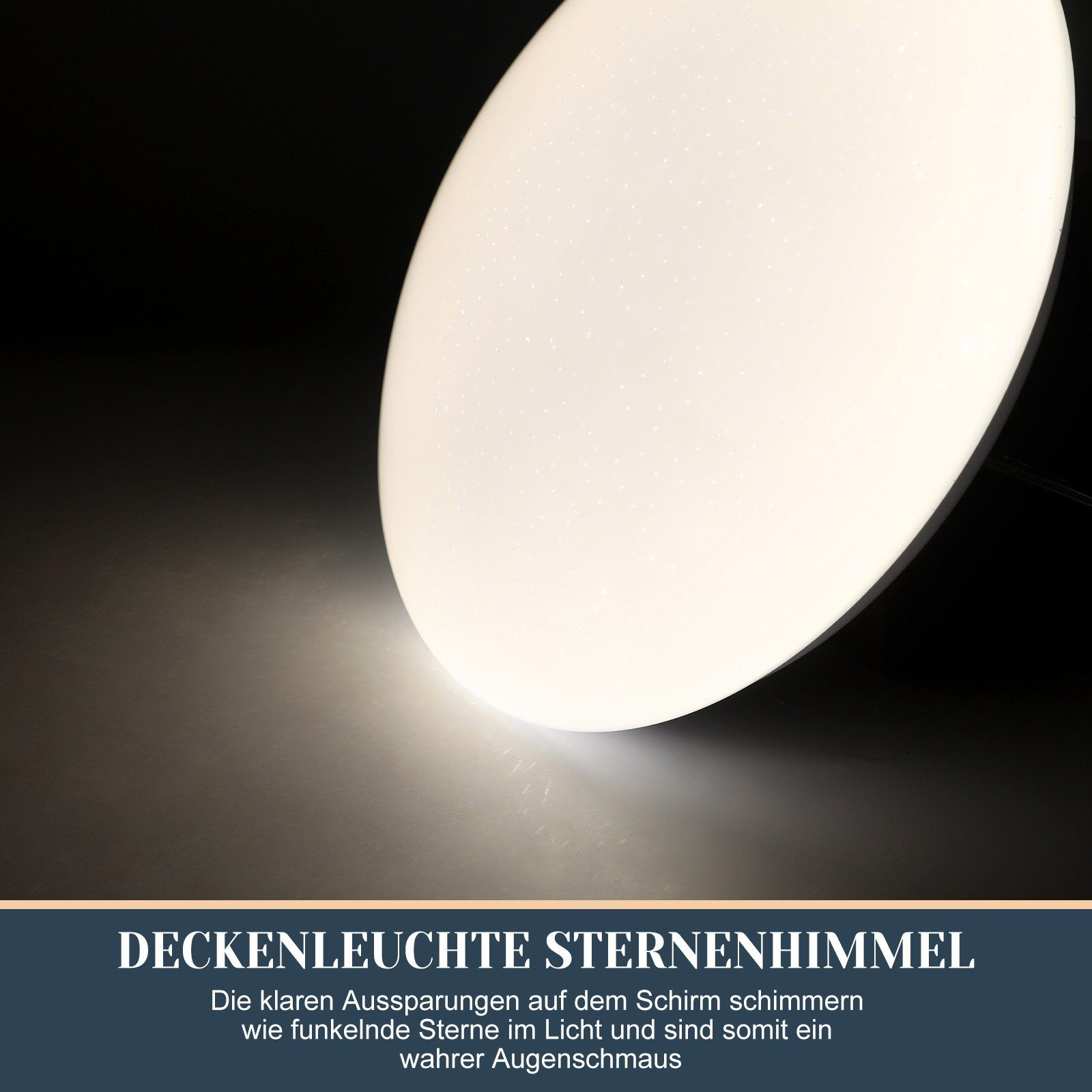 Nettlife LED Deckenleuchte Sternenhimmel Weiß Schlafzimmer günstig online kaufen