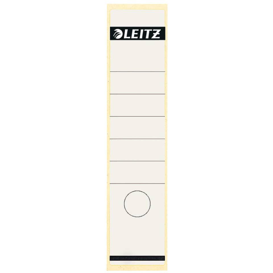LEITZ Aktenordner Rückenschild kurz breit grau selbstklebend 10 Stk 1642-00-85, selbstklebend