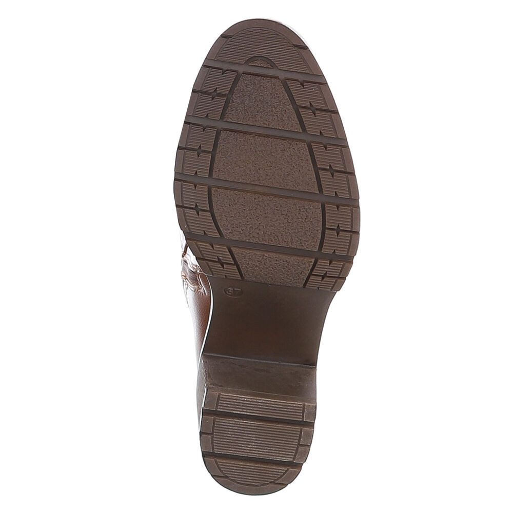 Ital-Design Damen Freizeit Stiefel (88577559) Blockabsatz Stiefel in Camel