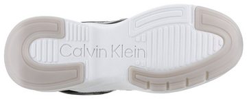 Calvin Klein ELEVATED RUNNER - MONO MIX Wedgesneaker mit Kontrastbesatz an der Ferse, Freizeitschuh, Halbschuh, Schnürschuh