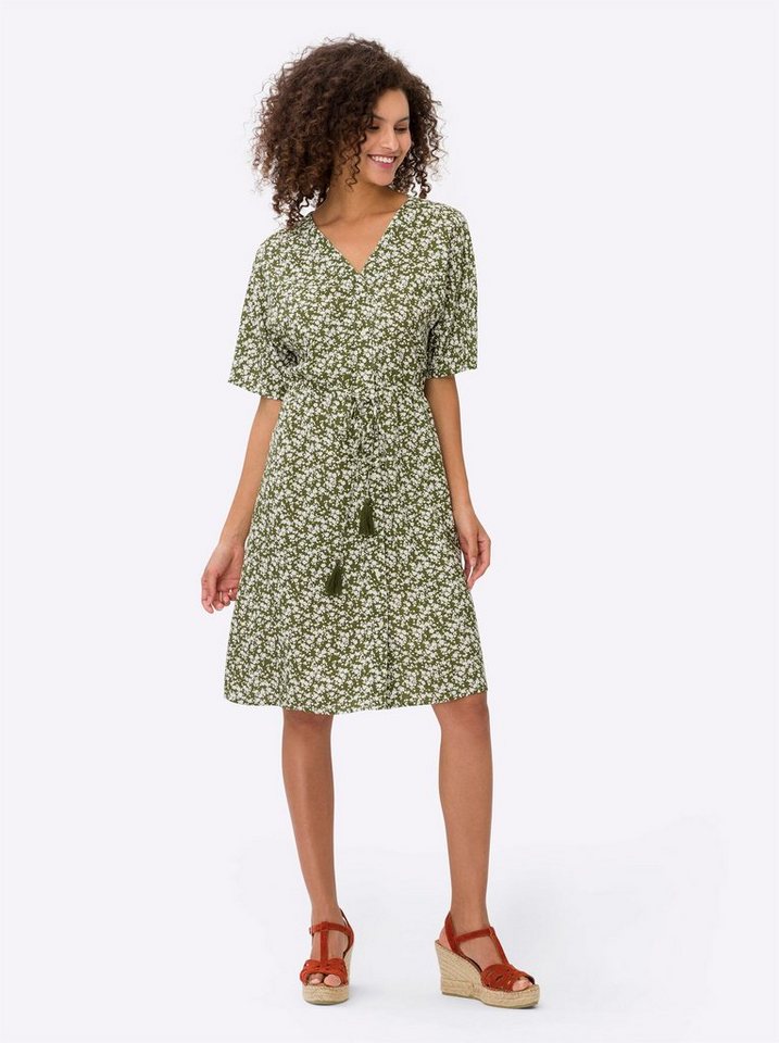 heine Etuikleid Druck-Kleid Kurzarm