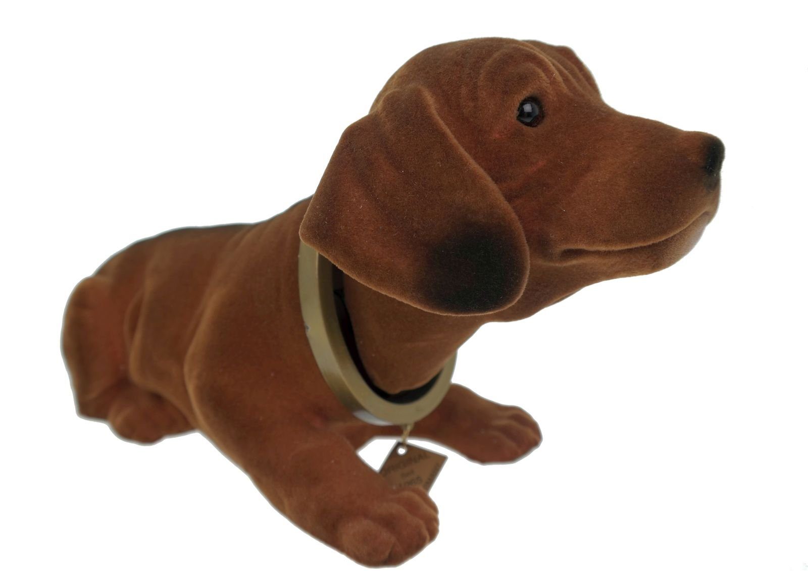 Kremers Schatzkiste Dekofigur Wackeldackel 32 cm Wackelkopfhund Dackel Hund Figur Made in Germany