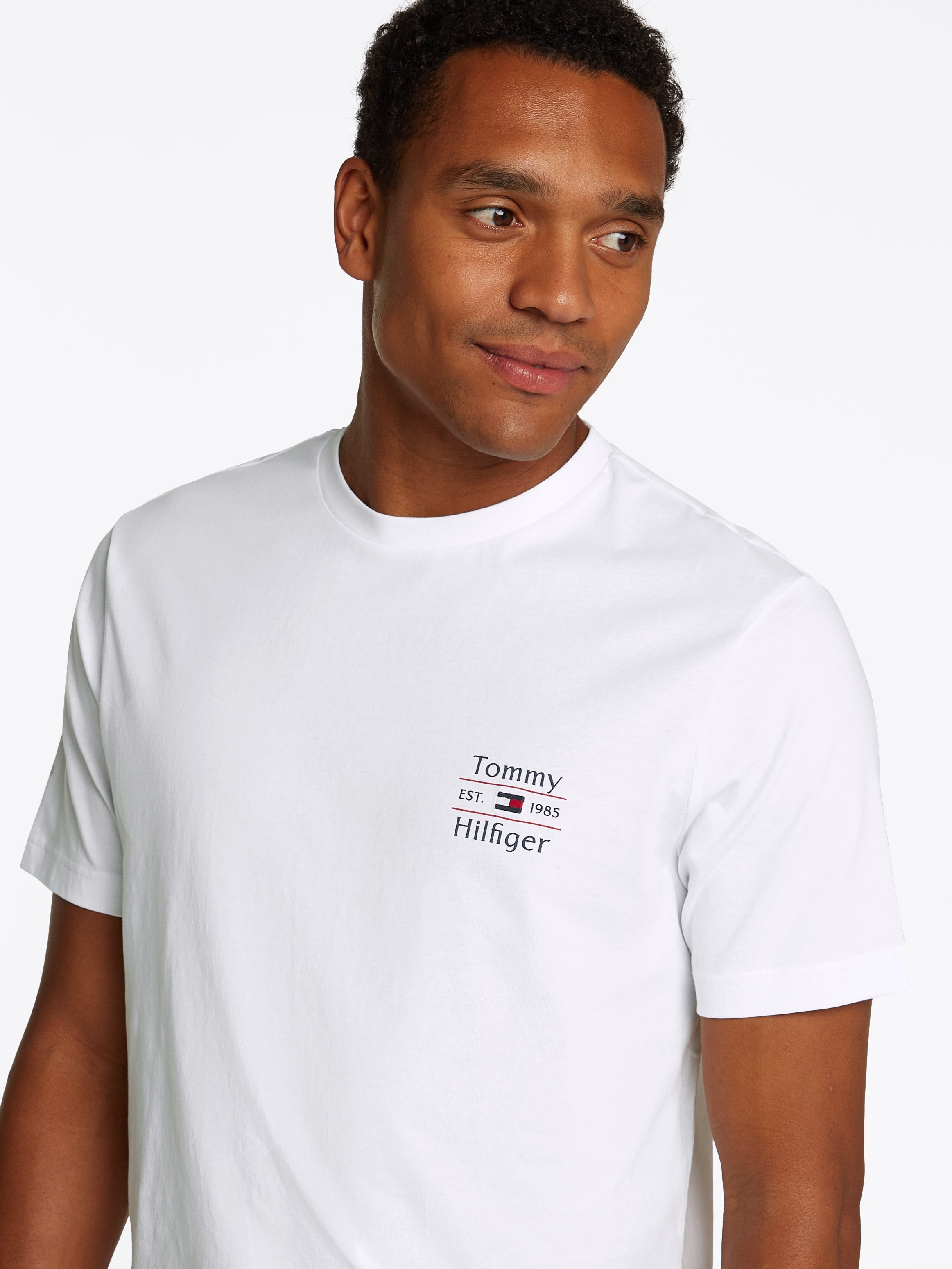 Tommy Hilfiger Rundhalsshirt HILFIGER STACK TEE günstig online kaufen