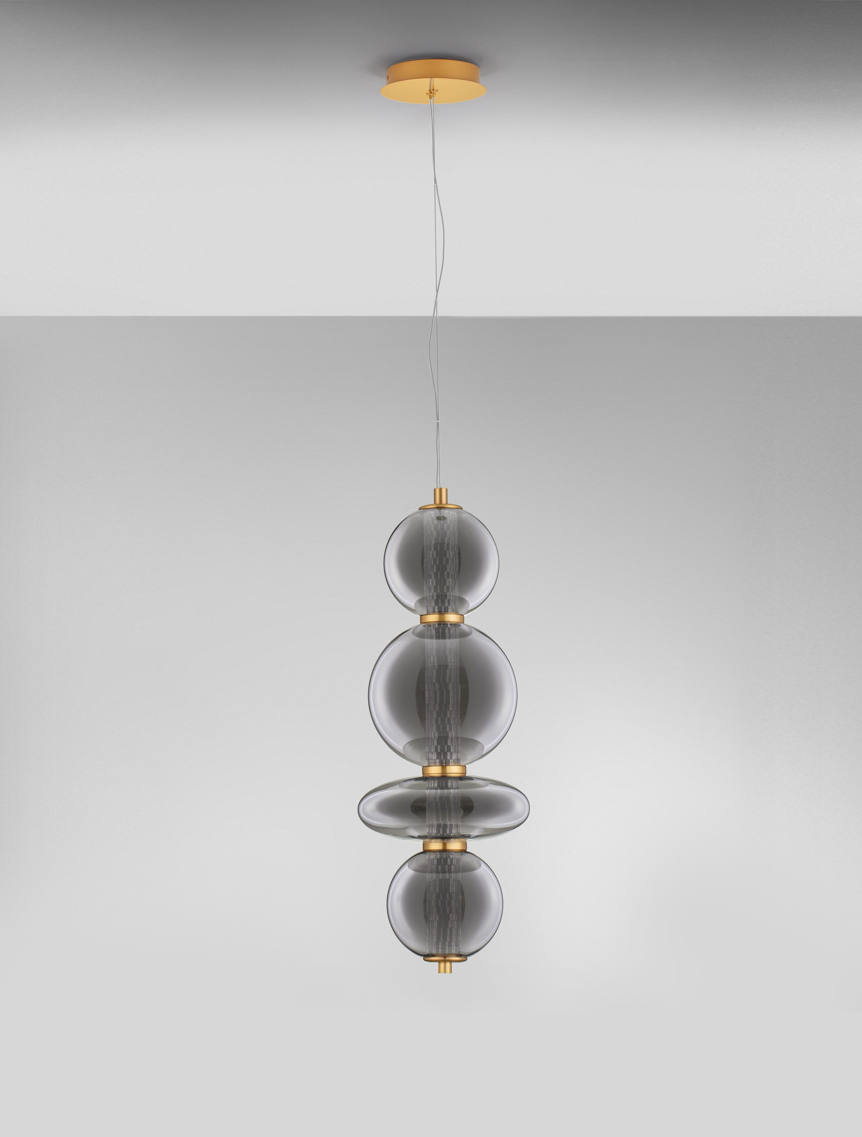 Nova Luce Pendelleuchte NAVI, Warmweiß