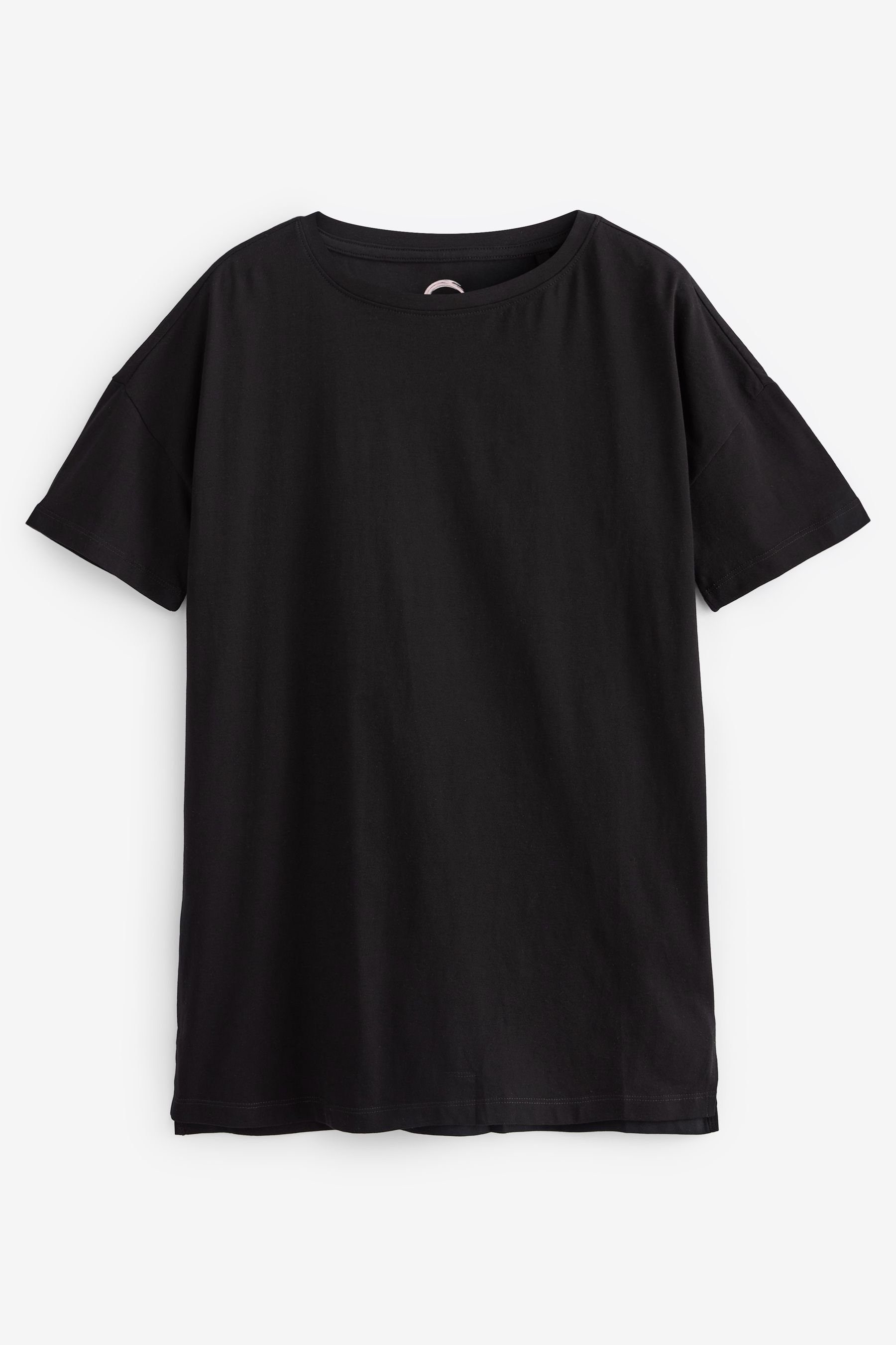 Next T-Shirt Black Oversize-T-Shirt (1-tlg)