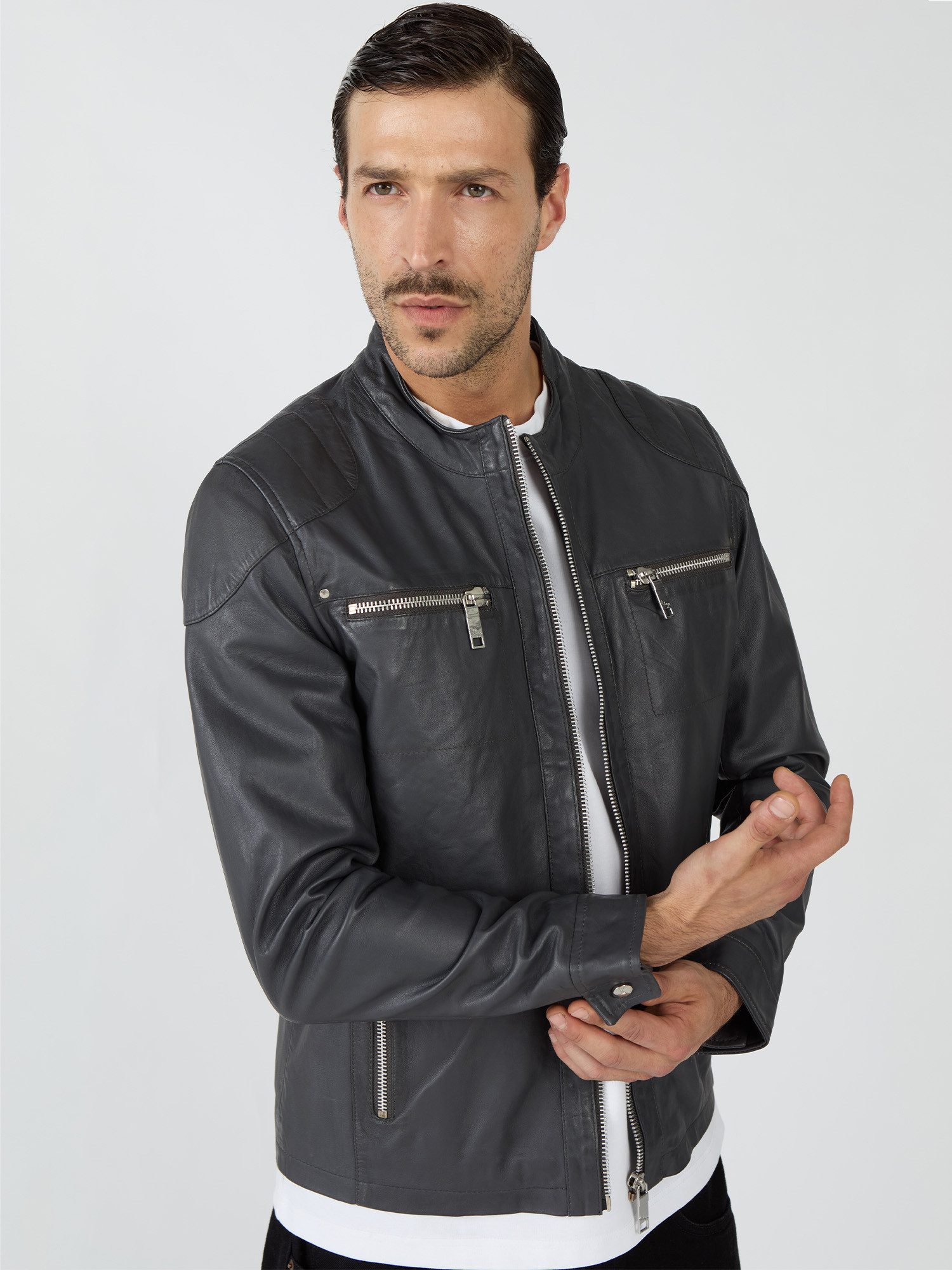 Maze Lederjacke Flint