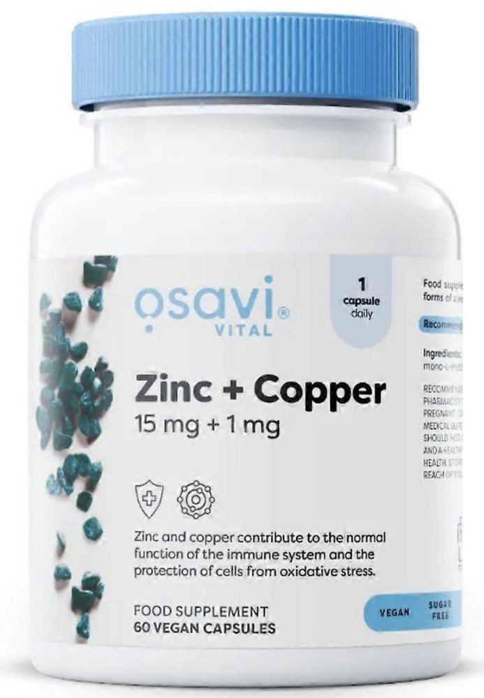 Osavi Osavi Zinc + Copper 15 mg + 1 mg – 60 Kapseln Kapseln