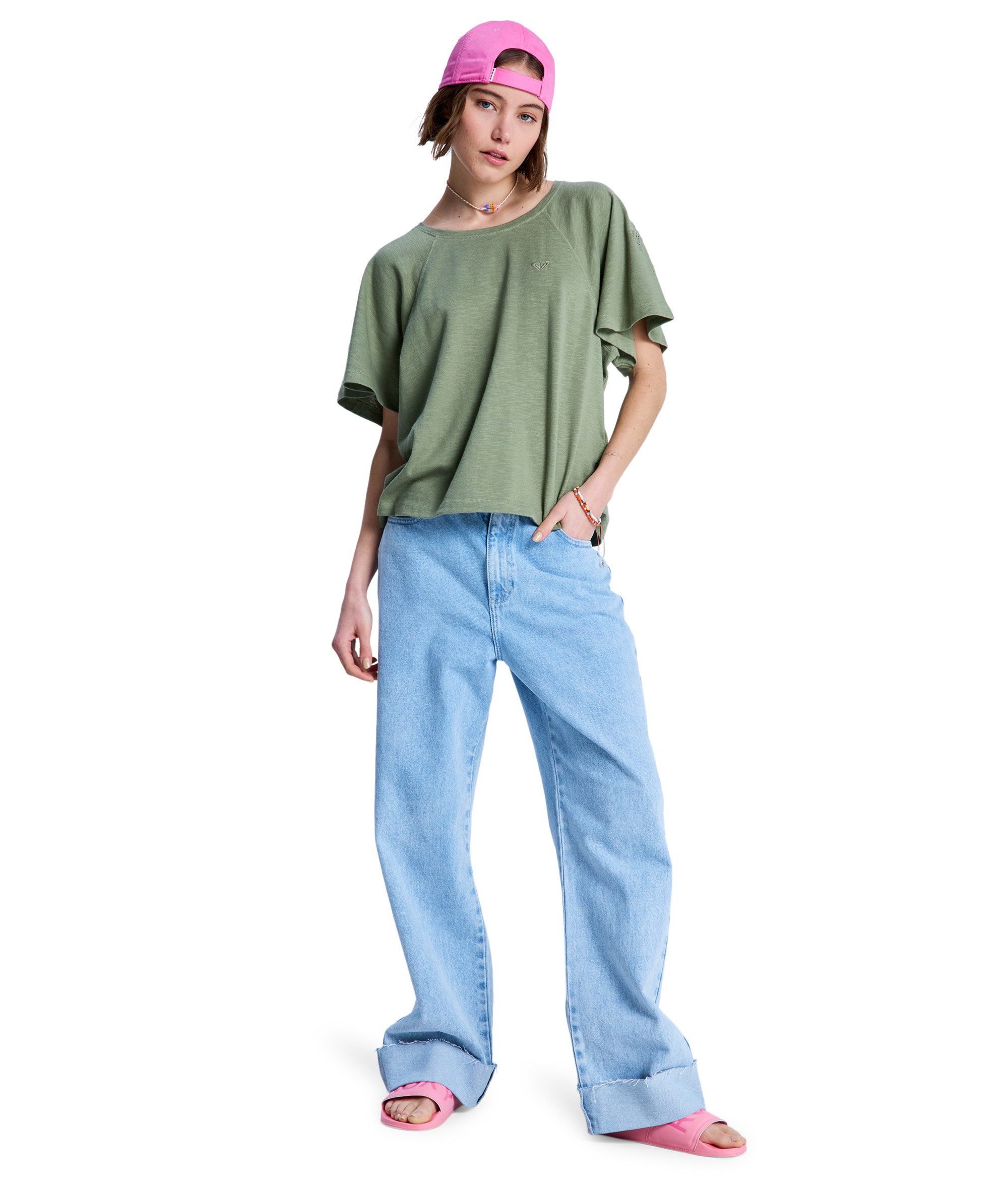 Roxy T-Shirt TIME FOR PALM TREE günstig online kaufen