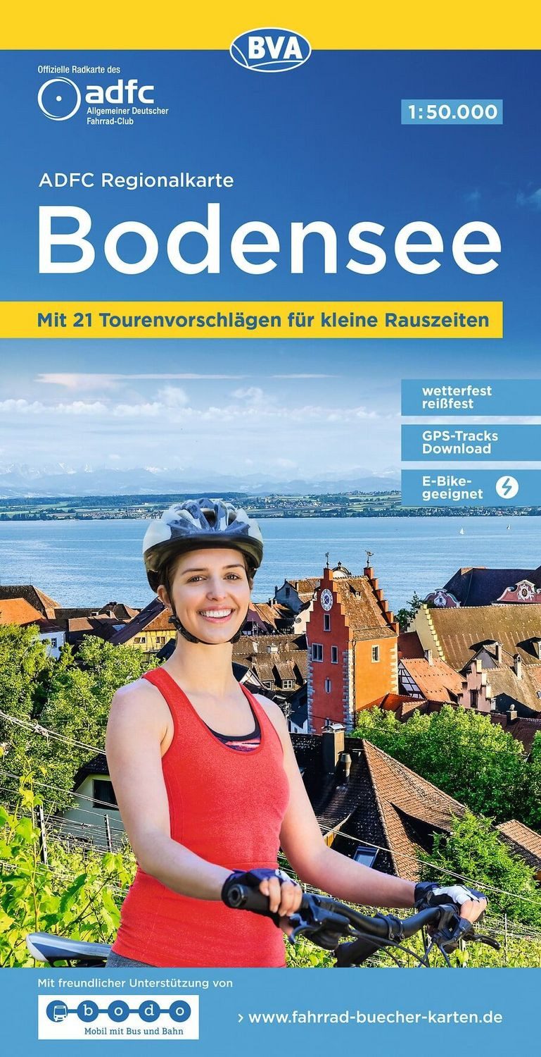 BVA ADFC Regionalkarte Bodensee 1:50.000 / diverse