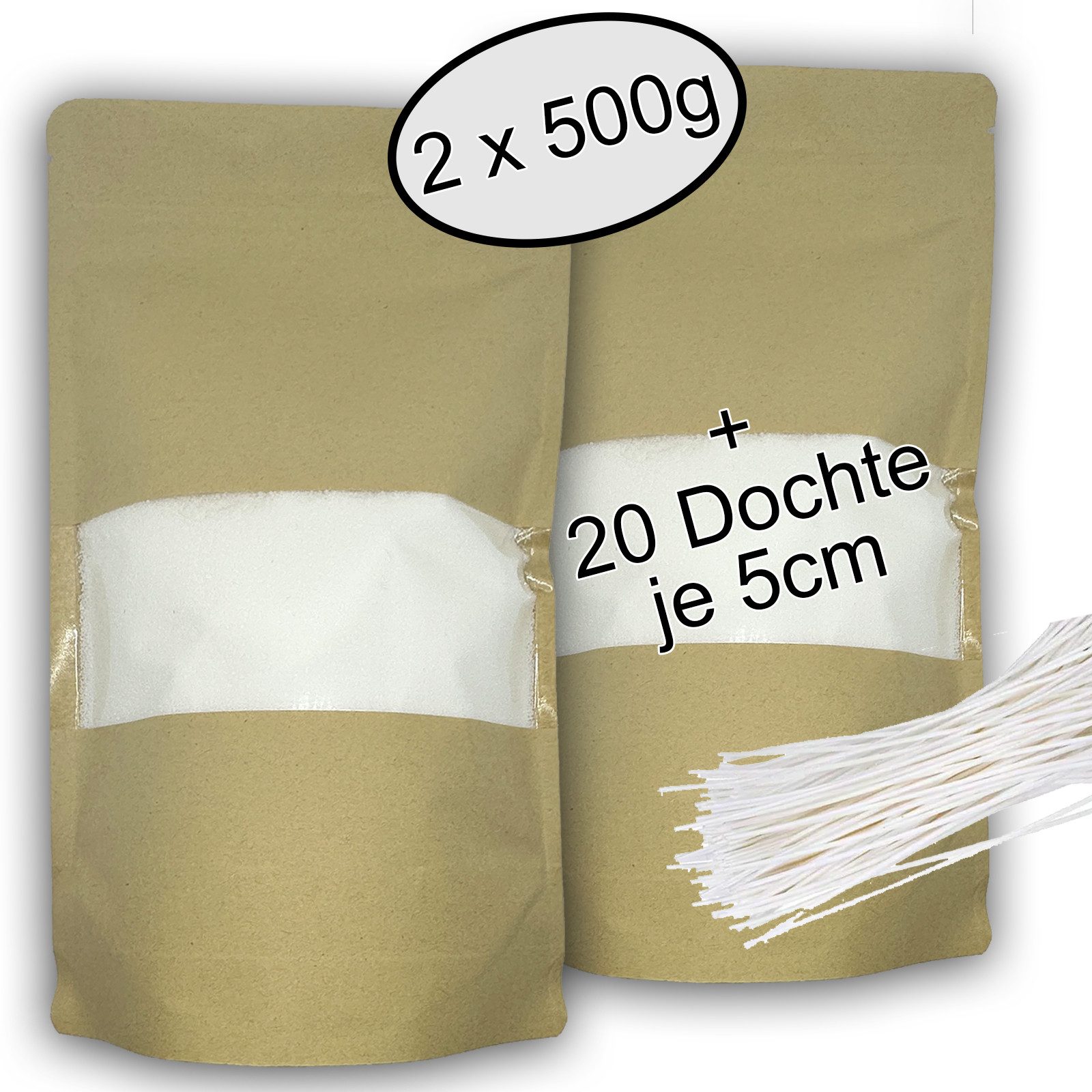 WonderWax Formkerze WonderWax® Pflanzlicher Kerzensand 500 g - 1 kg