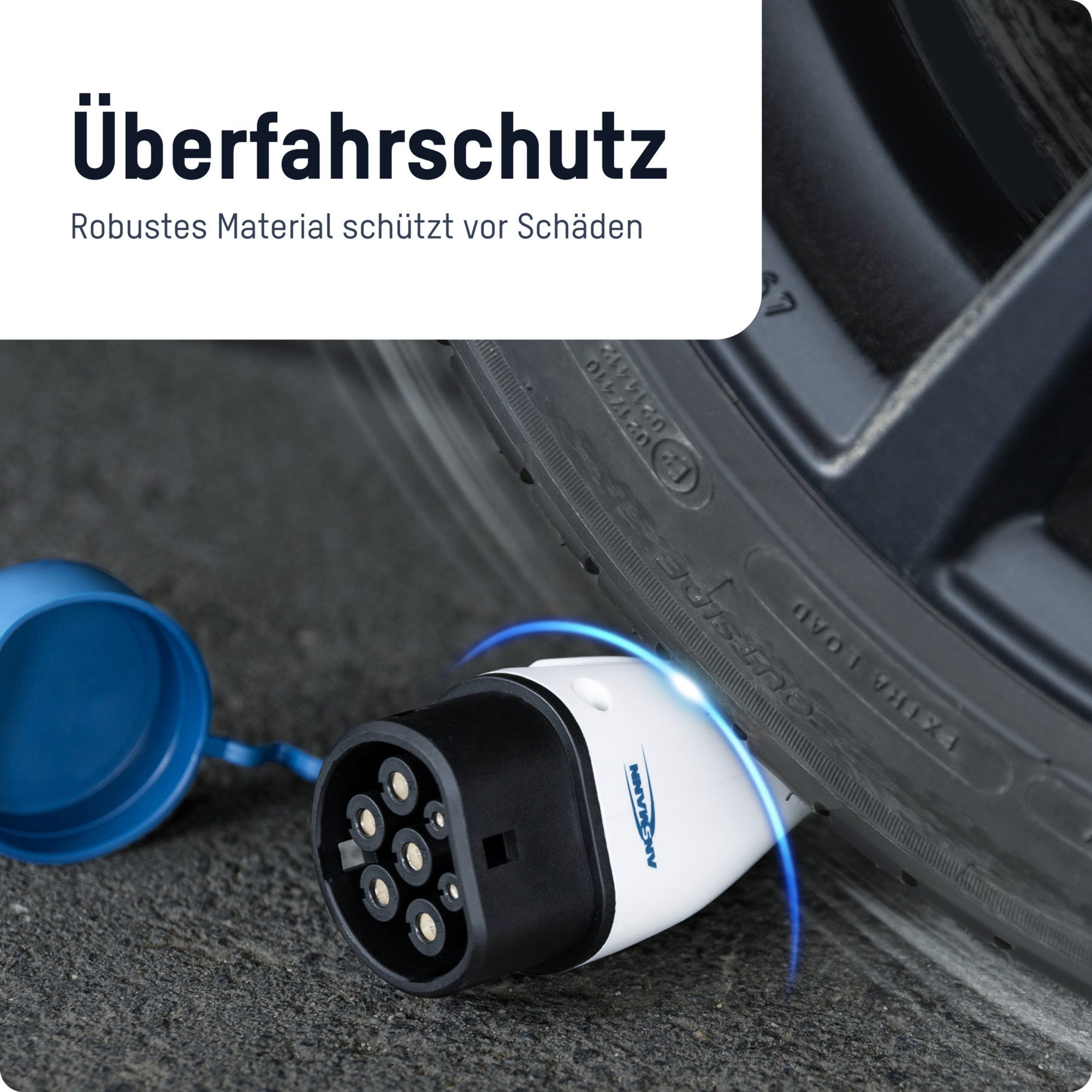 ANSMANN AG Ladekabel Typ 2 mit 22 kW für Hybrid- & Elektroauto 5 Meter lang Autoladekabel