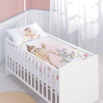 Babybettwäsche Baby Wende Bettwäsche Disney Bambi 100 x 135 cm 100% Baumwolle, CTI