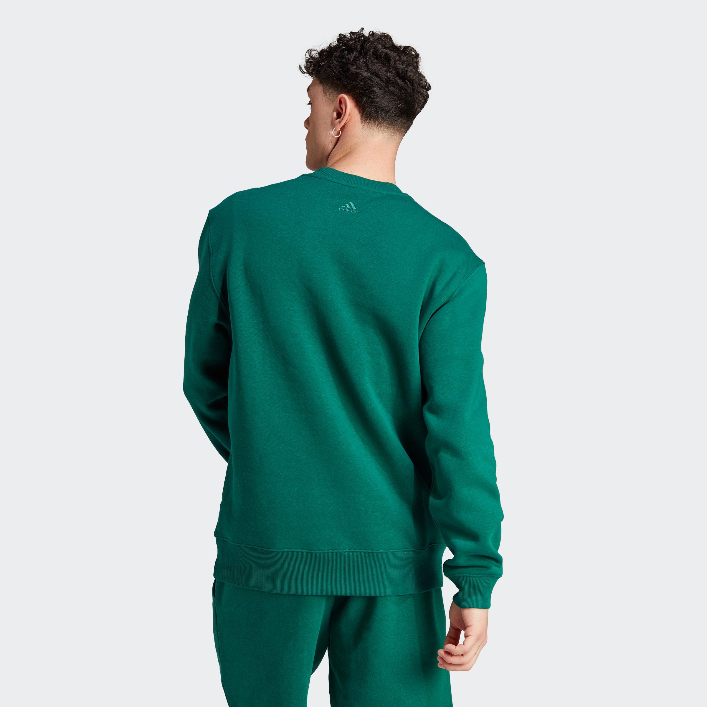adidas Collegiate ALL SZN FLEECE Sweatshirt Green Sportswear GRAPHIC