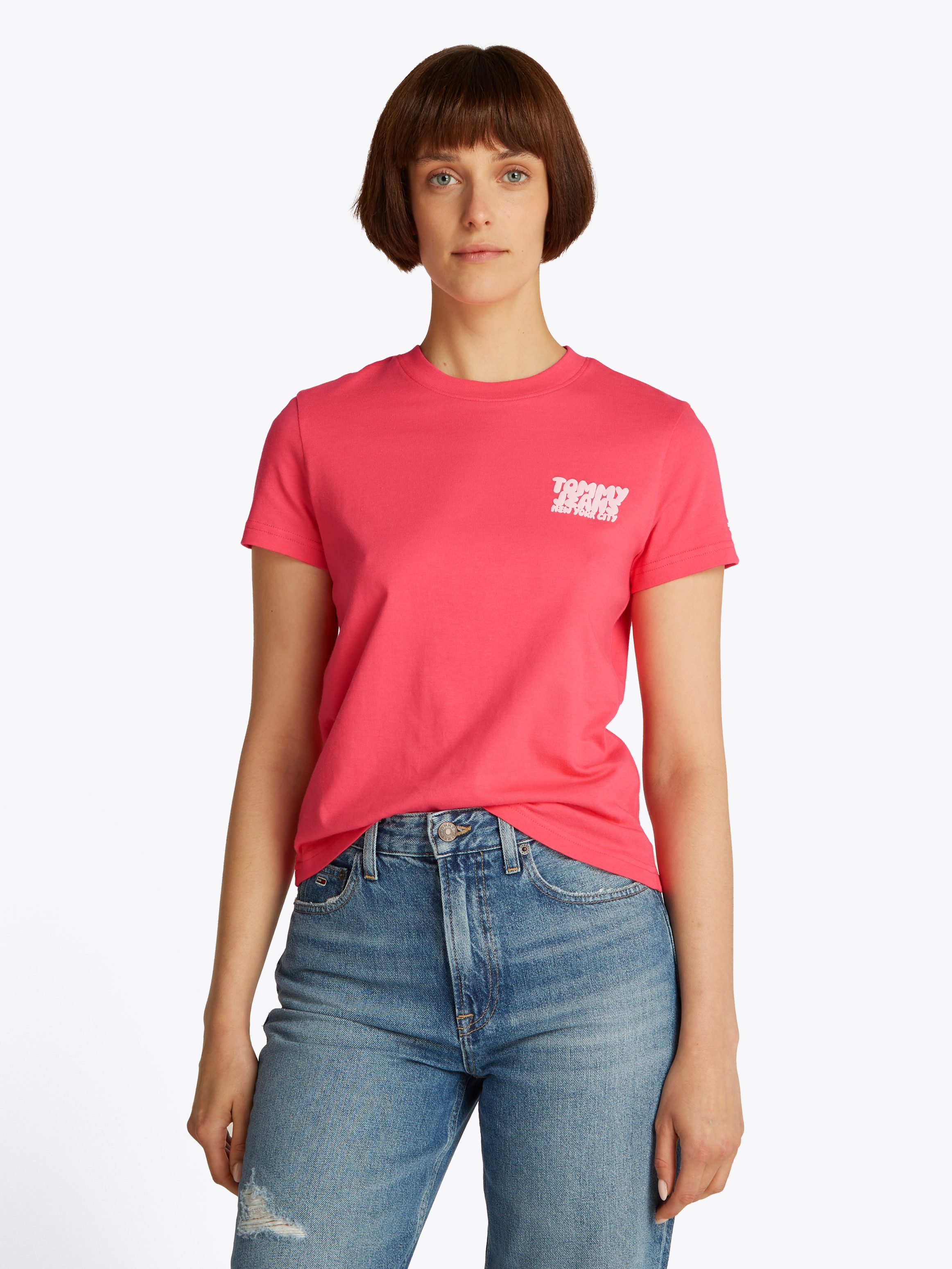 Tommy Jeans T-Shirt TJW REG TJ BUBBLE TEE mit Logodruck günstig online kaufen