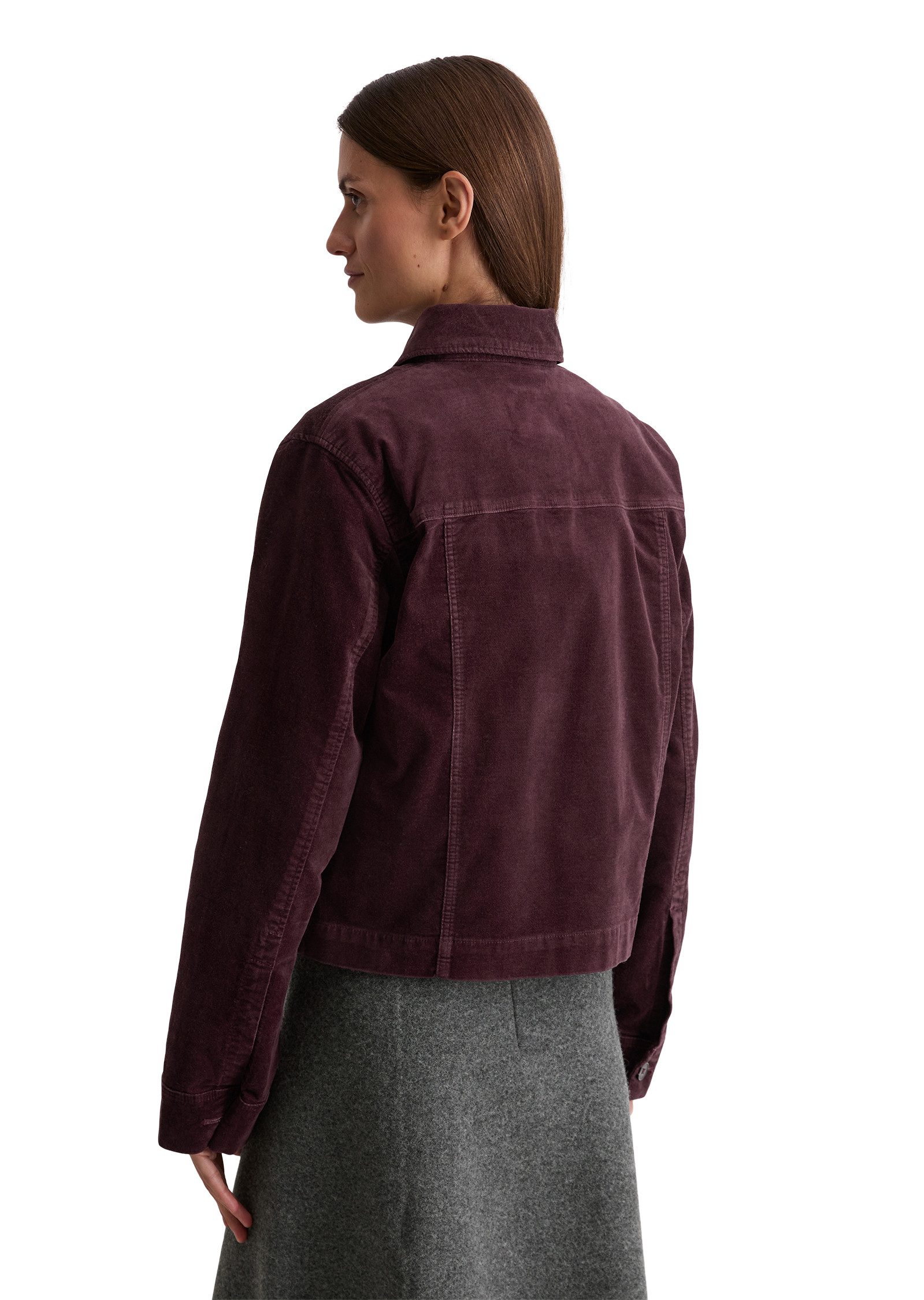 Marc O'Polo Kurzjacke aus Samt, regular fit, aus Organic-Cotton-Viskose-Str günstig online kaufen