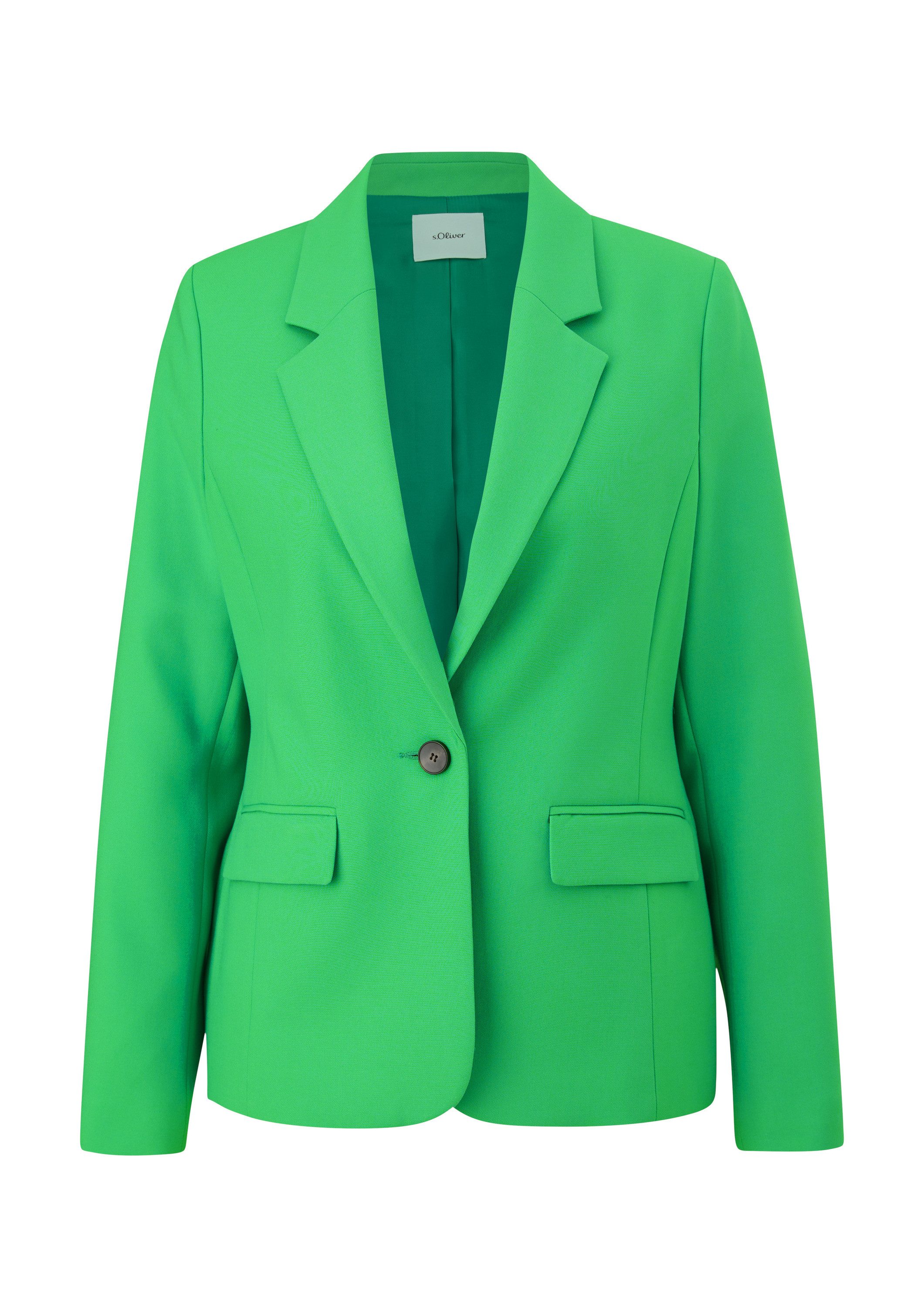 s.Oliver Jackenblazer Indoor-Blazer Blazer aus Viskosemix günstig online kaufen