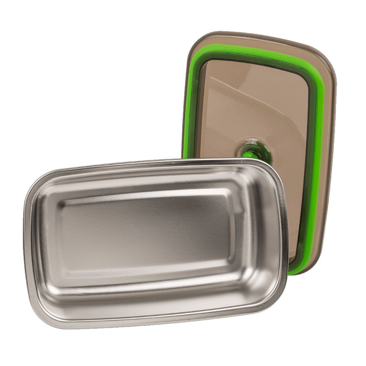 in Lunchbox Edelstahl, (450-tlg), Vakuumverschluss Aufbewahrungsdose, OOTB mit Kunststoff, Silber aus Brotbox mit Vakuumverschluss Edelstahl