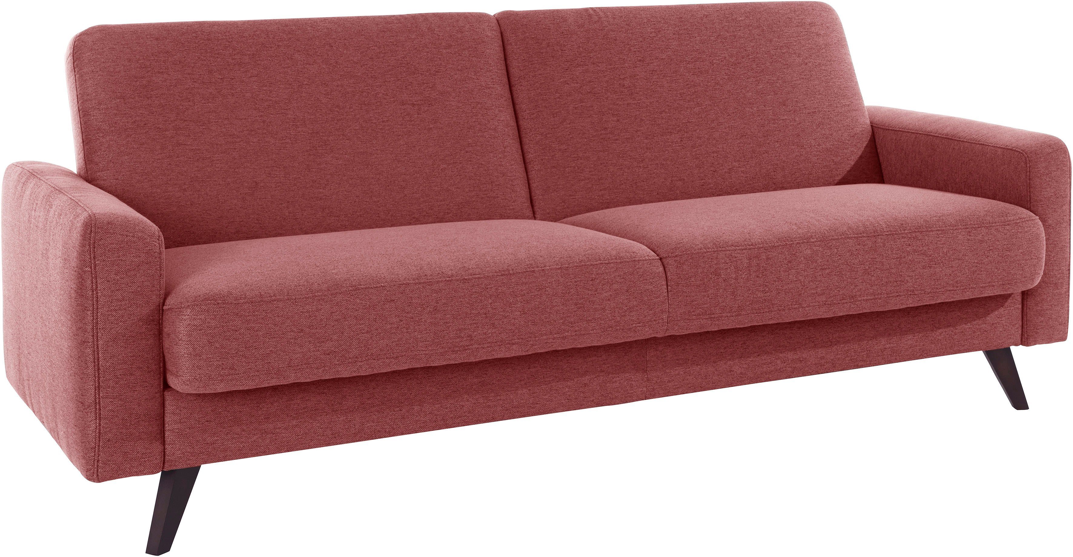 exxpo - sofa fashion 3-Sitzer Samso, elegant und bequem, toller Sitzkomfort, Schlafsofa, Kippcouch, inklusive Bettfunktion und Bettkasten, Komfortsitzhöhe 49cm