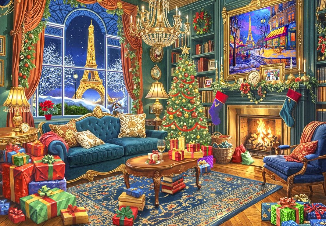 Bluebird Puzzle Puzzle Weihnachten in Paris, Puzzleteile